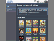 Tablet Screenshot of musica.sk